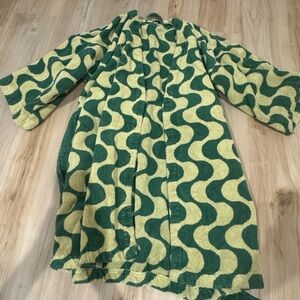 Brooklinen Green and Yellow Robe